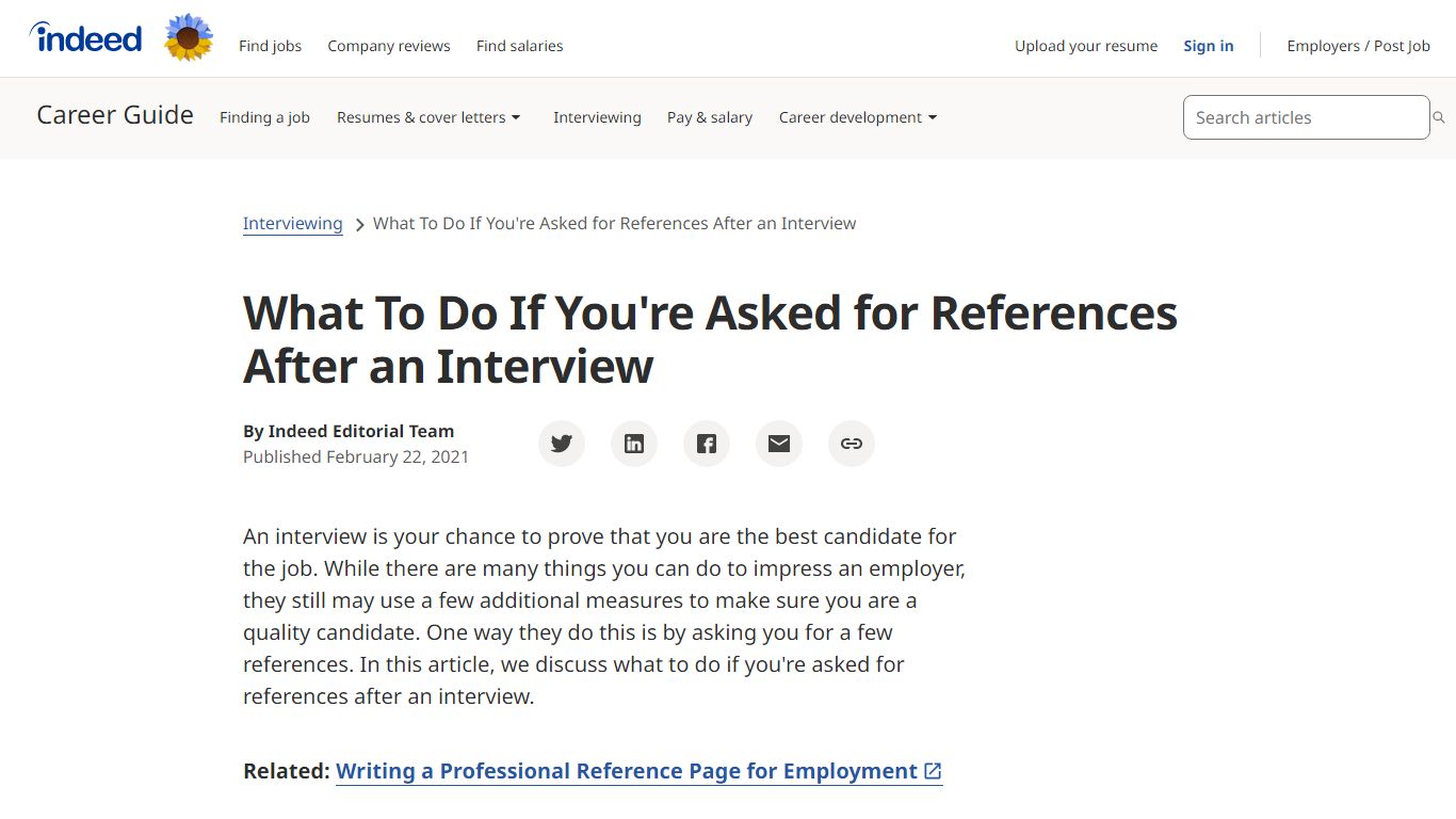 What To Do If You're Asked for References After an Interview